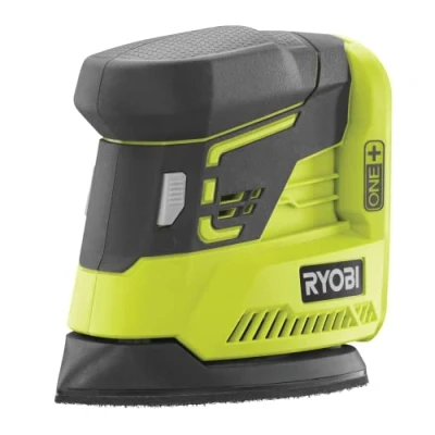 Image de RYOBI Ponceuse triangulaire 18V diamètre d&#039;oscillation 1,8 mm patin 100 x 140 mmm 22 000 osc/min Livrée avec 6 abrasifs R18PS 0