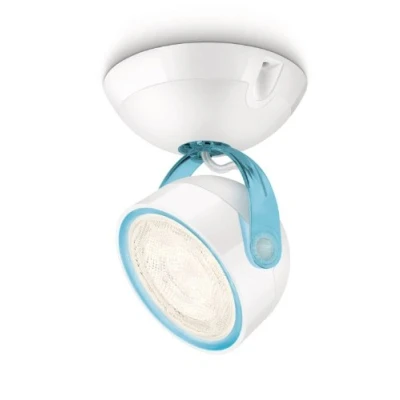 Image de Philips 532303516 Dyna Spot LED Orientable 1 Lampe Matières Synthétiques Bleu