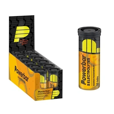 Image de Powerbar 5 Electrolytes Mango Passionfruit 12x10Tabs Tablettes effervescentes fournissant les électrolytes