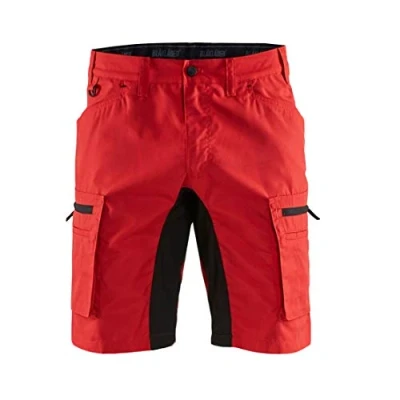 Image de Blaklader 14491845 Service Shorts Stretch, Rouge/Noir, taille C50