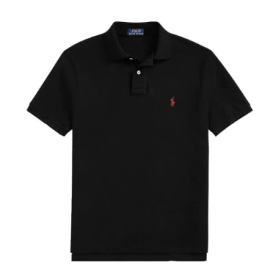 Image de Ralph Lauren Polo piqué Slim Fit, noir, S