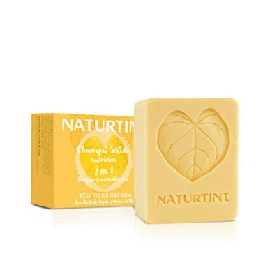 Image de Naturtint Eco Nutrition 2en1 Shampooing/Après Shampooing Solide Nourrit/Révitalise Cheveux Desséchés/Abimés sans Silicones/Parabens, Jaune, Miel, 75 ml