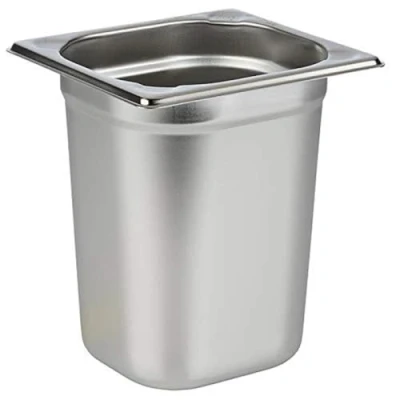 Image de APS 81608 Récipient GN 1/6, acier inoxydable Gastronorm, dimensions 175 x 160 mm/hauteur 200 mm/volume 3,0 litres