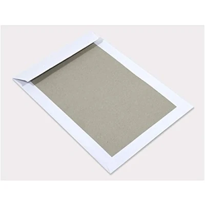Image de Netuno 25x pochettes d&#039;expédition blanches C4 229x324 mm 400g enveloppe grande avec dos en carton gris enveloppes rabat droit adhésif bande détachable à