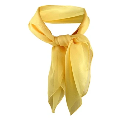 Image de TigerTie dames Chiffon tissu nicki jaune taille 50 cm x foulard écharpe