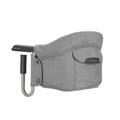 Image de Inglesina Fast, Siège de Table Pliable, Gris Clair (Stone Grey), Facile à Transporter, Lavable, Installation Sécurisée, Jusqu&#039;à 15 kg, 35 x 27 42 cm