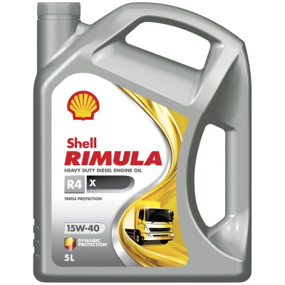 Image de Huile moteur SHELL Rimula R4 X 15W40, 5L