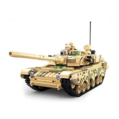 Image de Sluban Model Bricks 99A Main Battle Tank 2In 1 893pcs, M38 B0790, Multicolore
