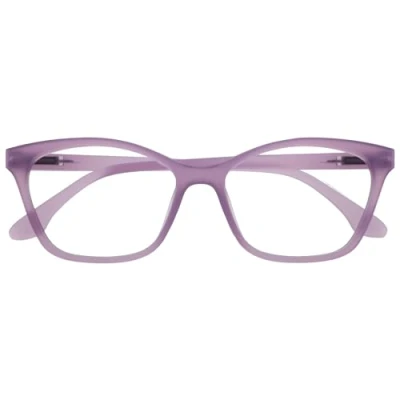 Image de OPULIZE KAT Lunettes de Lecture Élégante Monture Œil Chat Mauve Mat Modèle Mixte pour Hommes et Femmes Charnières à Ressort R59 5 +1.00