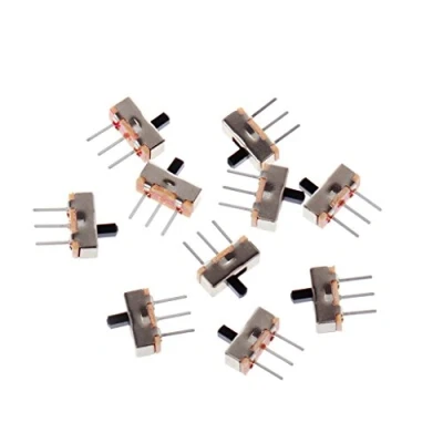 Image de 10 PACKS 2 Position On/Off SPDT 1P2T 3 Pin PCB Panel Mini Vertical Slide Switch SS12D00G3