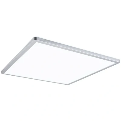 Image de Paulmann 71009 LED Atria Shine 420x420 mm gradable sur 3 niv. carré 1x22 watts blanc lumière du jour Chrome mat Panneau lum. synth. 4000 K, Matière plastique, 22 W, 420x420mm