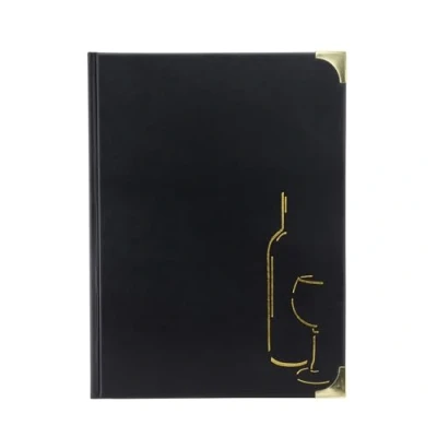 Image de SECURIT Basic A4 Carte des Boissons, 4 Inserts Fixes (présente 8 Pages A4)