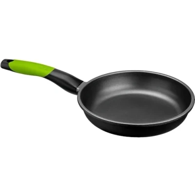 Image de BRA Prior Poêle 24 cm en Fonte d’Aluminium avec Antiadhésif Teflon Innovations sans PFOA, Compatibles Tous Feux Dont Induction, Noir