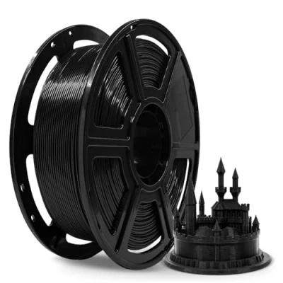 Image de FLASHFORGE ABS PRO Filament pour imprimante 3D, filaments résistants à la chaleur, bobine de 1kg (2.2lbs), précision dimensionnelle +/ 0.02 mm, consommables solides et durables (Noir)