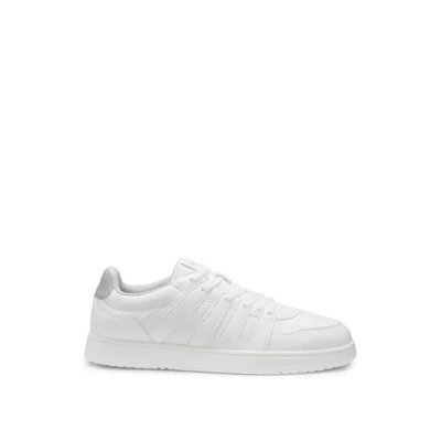 Image de HUGO Hadrian TENN Baskets basses, Homme, Taille: 46, Open white Tissu / matière synthétique