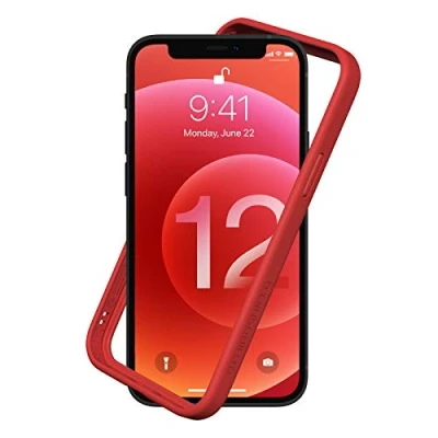 Image de RhinoShield Coque Bumper Compatible avec [iPhone 12/12 Pro] CrashGuard NX Protection Fine Personnalisable Absorption des Chocs [sans BPA] Rouge
