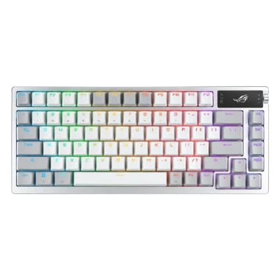 Image de Clavier sans fil Asus Rog Azoth (Nx Snow) Blanc clair de lune