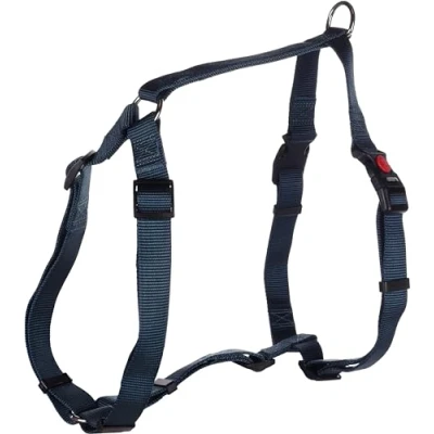 Image de Flamingo Harnais pour Chien H Ziggi Bleu foncé XL Réglable en continu avec Anneau Attacher Une Laisse Boucle à clic et Bouton de sécurité