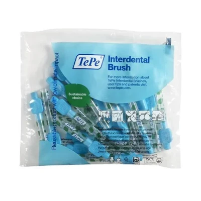 Image de TePe brossettes interdentaires Original Nettoyage facile des espaces 1 x 20 Diamètre 0,3 mm Bleu