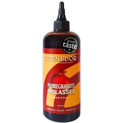 Image de CORNEDOR Mélasse de grenade 100% pure Parfaite pour les marinades, vinaigrettes et autres Équilibre aigre doux Sans sucre ajouté ni arômes artificiels 250ml (400 ml, Grenade)