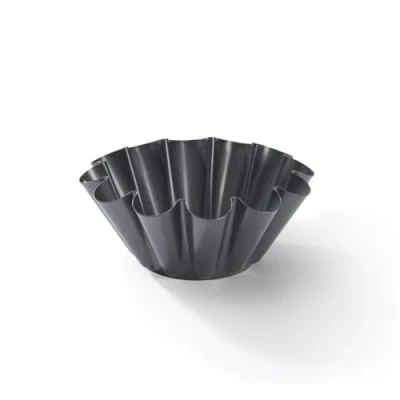 Image de De Buyer Moule à brioche en acier antiadhésif Diamètre 22 cm, 12 côtés , Noir
