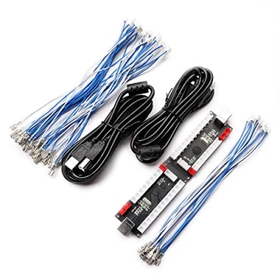 Image de BEYEE 2 Player Zero Delay USB Encoder to Arcade Joystick and Buttons, for PC, MAME, Windows Raspberry Pi (2Pin+4.8mm)