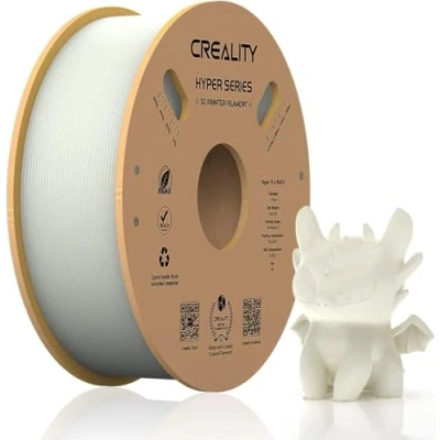 Image de Creality Hyper PLA Filament 1.75 mm, Haute Vitesse 30 600 mm/s d&#039;imprimante 3D, Précision Dimensionnelle +/ 0.03 pour la Plupart des Imprimantes Bobine de 1 KG (2.2 lbs) Blanc