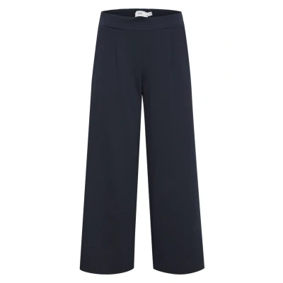 Image de ICHI Ihkate SUS WIDE Pantalon classique, Femme, Taille: Large, Total eclipse