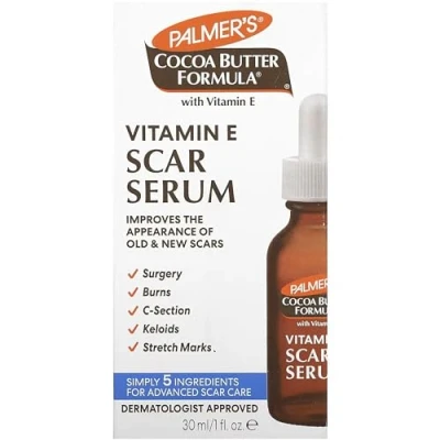 Image de Palmer&#039;s Sérum Anti Cicatrices au Beurre de Cacao et Vitamine E 30ml Scar Serum Cocoa Butter Formula &amp; Vitamin
