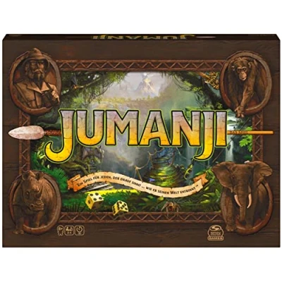 Image de Spin Master Games 6062309 Jumanji Le Jeu Familial chargé pour 24 aventuriers Courageux à partir de 8 Ans ‎Allemand
