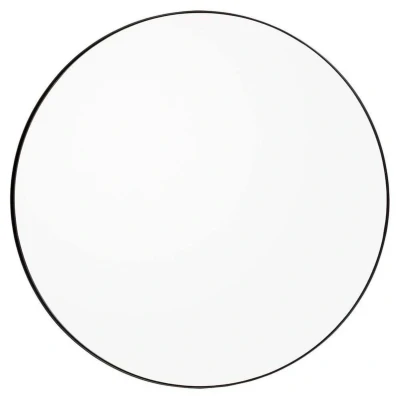 Image de AYTM miroir Circum, transparent / noir, Ø 50 cm, verre, MDF bois