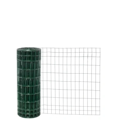 Image de Garmix Clôture de jardin Grillage soudé Vert 25 m 5 x 10 cm 2 mm (80 cm)
