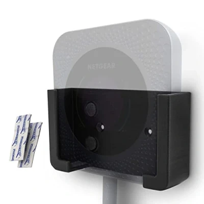 Image de Support mural pour routeur noir avec insert en feutre compatible Netgear Nighthawk M1 M2 M5 MR1100 MR5200