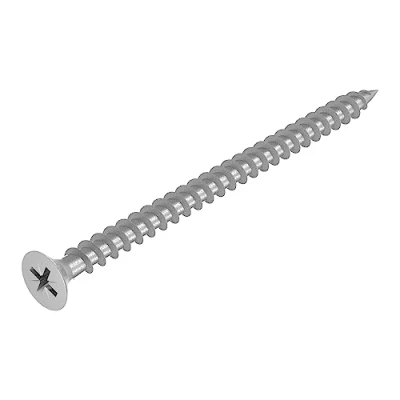 Image de SECCARO Lot de 100 Vis à bois V2A VA A2 pour panneaux d&#039;aggloméré 5 x 90 mm avec filetage complet Phillips / PZ