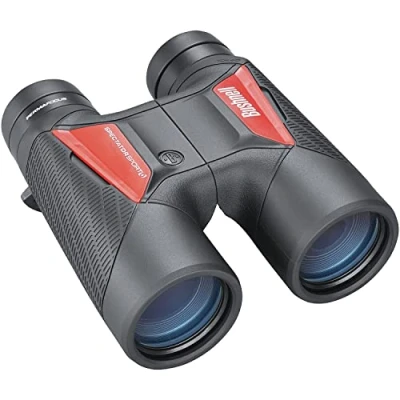 Image de BUSHNELL Jumelles Spectator Sport 10x42 Personnalisables Design Ergonomique Image Claire et Lumineuse Perma Focus Mise au Point Automatique BS11040