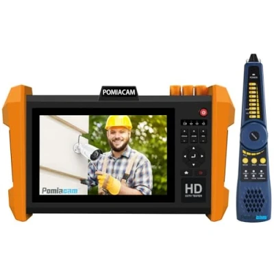 Image de Testeur de Caméra IP K15 CADHS CCTV Écran tactile IPS 7&quot; 8K 8 MP AHD CVI TVI SDI CVBS Test VGA et HDMI Prise en charge des ports module optique SFP POE PTZ RS485