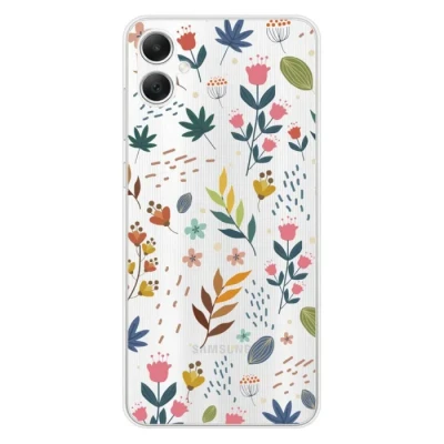 Image de Coque en silicone Compatible Samsung Galaxy A05 design fleurs colorees Neuf