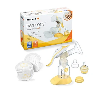 Image de Medela Tire Lait Manuel Harmony Pump &amp; Feed, Manuel, Kit tout en un, Poignée 360