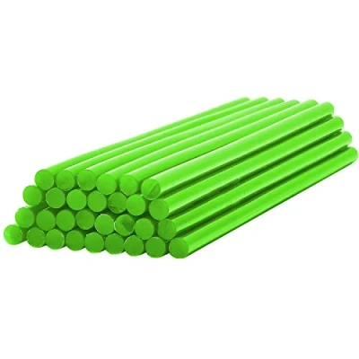 Image de EKKJNQ Lot de 30 bâtons colle chaude colorés pour pistolet à 7 x 200, 11 200 mm (vert clair mm)