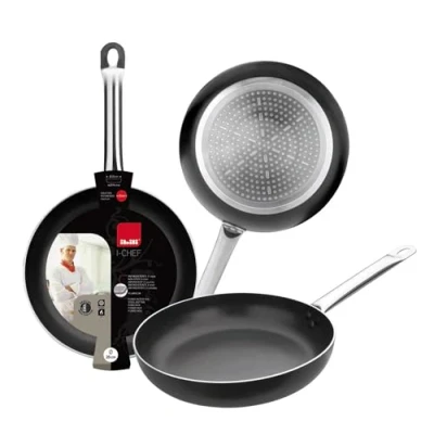 Image de IBILI Poêle i chef, 36 cm, Aluminium, Antiadhésif, Compatible avec l’induction, Noir