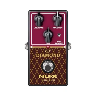Image de NU X Pédale diamant Reissue Series 63 Émulez le son classique britannique de 30 W classe A avec facilité, imite la fonctionnalité l&#039;amplificateur d&#039;origine