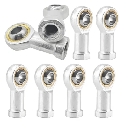 Image de Embout Roulement à Rotule, 8 Pièces M8 x 1.25 Femelle Filetage Rotule Lubrifiée, Tige de Joint D&#039;extrémité pour Accessoires Machine, a Bille Performance