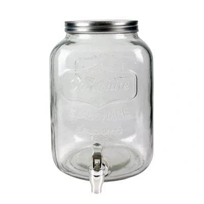 Image de Saveur et Dégustation Fontaine Verre 8 L, Verre, Transparent, 31.6 x 19.8 20.2 cm