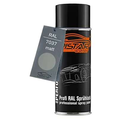 Image de TRISTARcolor RAL 7037 Staubgrau Bombe de peinture 400 ml mat séchage rapide
