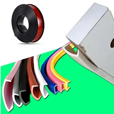 Image de FSHANYUE Bandes de protection des bords en TPE forme U pour meubles, armoire, table, plan travail, planche bois et découpes formées, ruban adhésif bordure, bande bord (3 m x 18 mm,