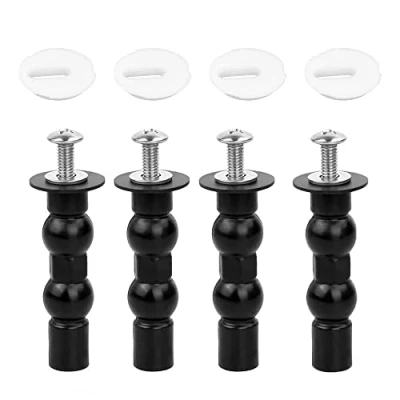 Image de yufana 4 Pièces Vis Fixation universelles pour Siège toilette,Vis Toilette Charnières Abattant WC de Toilette,pour