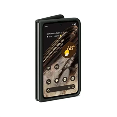 Image de Google Pixel Fold Case Silicone Absorbant Les Chocs Coque pour téléphone Android Noisette