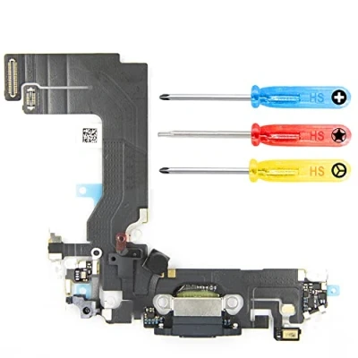 Image de MMOBIEL Connecteur de Charge (Dock) Compatible avec iPhone 13 Mini 2021 Lightning INCL. Tournevis