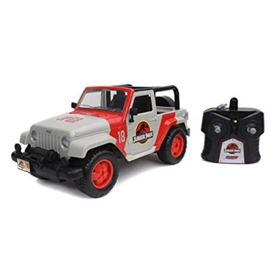 Image de Jada Jurassic Park Jeep Wrangler Radiocontrol 16,5 x 38,7 15,2 cm Multicolore 253256000
