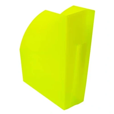 Image de Exacompta Réf. 18081D Porte revues/Range revues THE MAGAZINE Dimensions 29,2 x 11 32 cm Pour documents A4 A4+, catalogues, magazines Coloris vert anis translucide